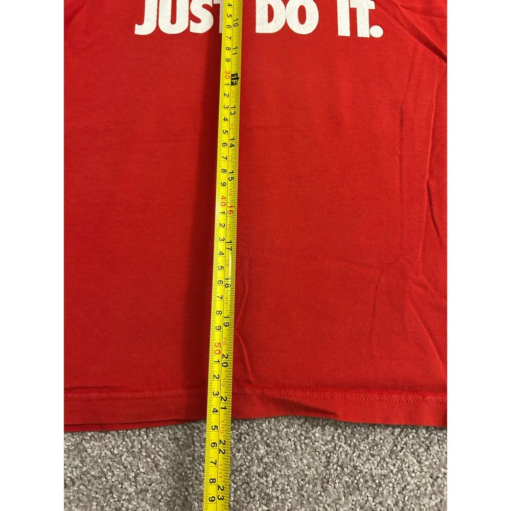 Nike Just Do It Graphic T-Shirt Boys Medium Red Excellent Swoosh Logo Tee